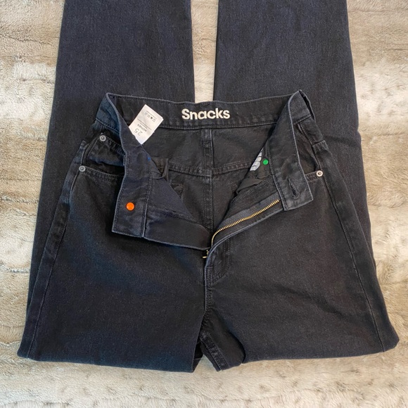 MOTHER💕Snacks Double Stack Hover High Waist Ankle Straight Leg Jeans Size 25 - Picture 7 of 15